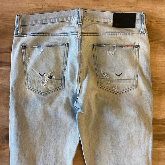 Hudson Jeans Men Size 31 Light Wash Denim Straight - Picture 5 of 7
